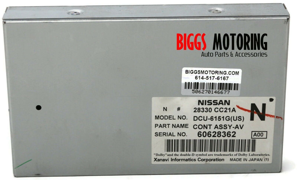 2006-2008 Infiniti FX35 FX45 Nissan Murano Information Display Module 28330-CC21 - BIGGSMOTORING.COM