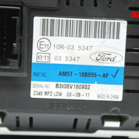 2012-2013 Ford Focus Radio Information Display Screen AM5T-18B955-AF