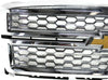 2014-2015 Chevy Silverado LTZ Front Bumper Mesh Chrome Grille