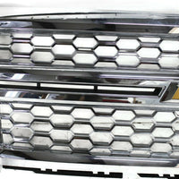 2014-2015 Chevy Silverado LTZ Front Bumper Mesh Chrome Grille