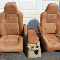 99-2010 FORD F250 F350 KING RANCH LEATHER SEATS BUCKETS NICE CREW CAB 2006 ALL