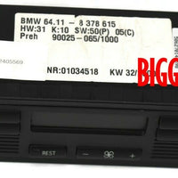 2000-2006 BMW E53 X5  Ac Heater Climate Control Unit 64.11-8 378 615 - BIGGSMOTORING.COM