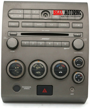 2004-2007 Nissan Armada  Ac Heater Climate Control Radio Face Panel - BIGGSMOTORING.COM