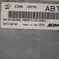 2013-2014 Chevy Equinox Computer Engine Control Module 12653998