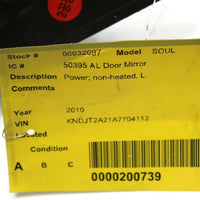 2010-2013 Kia Soul Driver Left Side Power Door Mirror Silver 32097