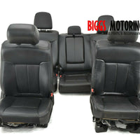 2011-2014 Ford F150 Rear Bench Front Passenger / Driver Side Leather Seat Black