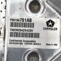 2013 Chrysler 200 Dodge Avenger Computer Brain Engine Control Module P05150761AB