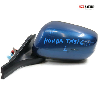 2010-2014 Honda Insight Driver Left Side Power Door Mirror Blue
