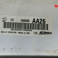 2011 Chevy Cruze Engine Computer  Control Module 12645606