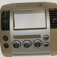 2005-2007 NISSAN PATHFINDER CENTER DASH RADIO CLIMATE CONTROL BEZEL 68260 EA410 - BIGGSMOTORING.COM