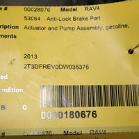 2010-2013 TOYOTA RAV4  ANTI LOCK ABS BRAKE PUMP MODULE 44540-0R140