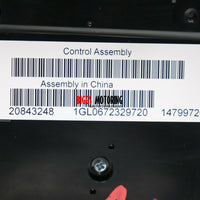 2010-2012 Buick LaCrosse Radio Temperature Control Panel 20843248