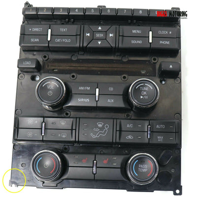 2010-2012 Ford Taurus Radio Face Climate Control Panel AG1T-18A802-CB