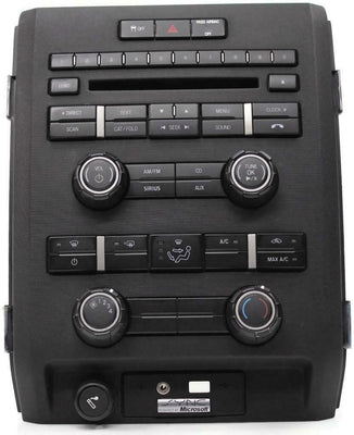 2011 FORD F150 RADIO AND CLIMATE CONTROL UNIT BL3T-18A802-HD