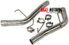 2005-2010 Mustang GT V8 2.5 Polished Stainless Steel Muffler - BIGGSMOTORING.COM