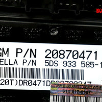 2007-2013 Silverado Sierra Escalade Heated Seat Memory Control Module 20870471