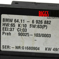2000-2006 BMW X5 E53 Ac Heater Climate Control Unit 64.11-6 926 882 - BIGGSMOTORING.COM