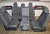 2011-2016 F-250 Front & Back Seat Set With Storage Compartment Gray Cloth Oem