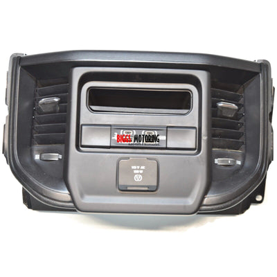 19-22  Dodge Ram 1500 Center Console Back Storage Trim with Vent Usb Power Outle - BIGGSMOTORING.COM