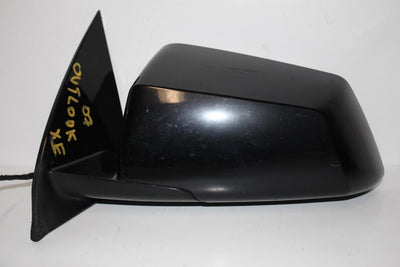2007-2008 GMC OUTLOOK XE DRIVER SIDE POWER DOOR MIRROR BLACK