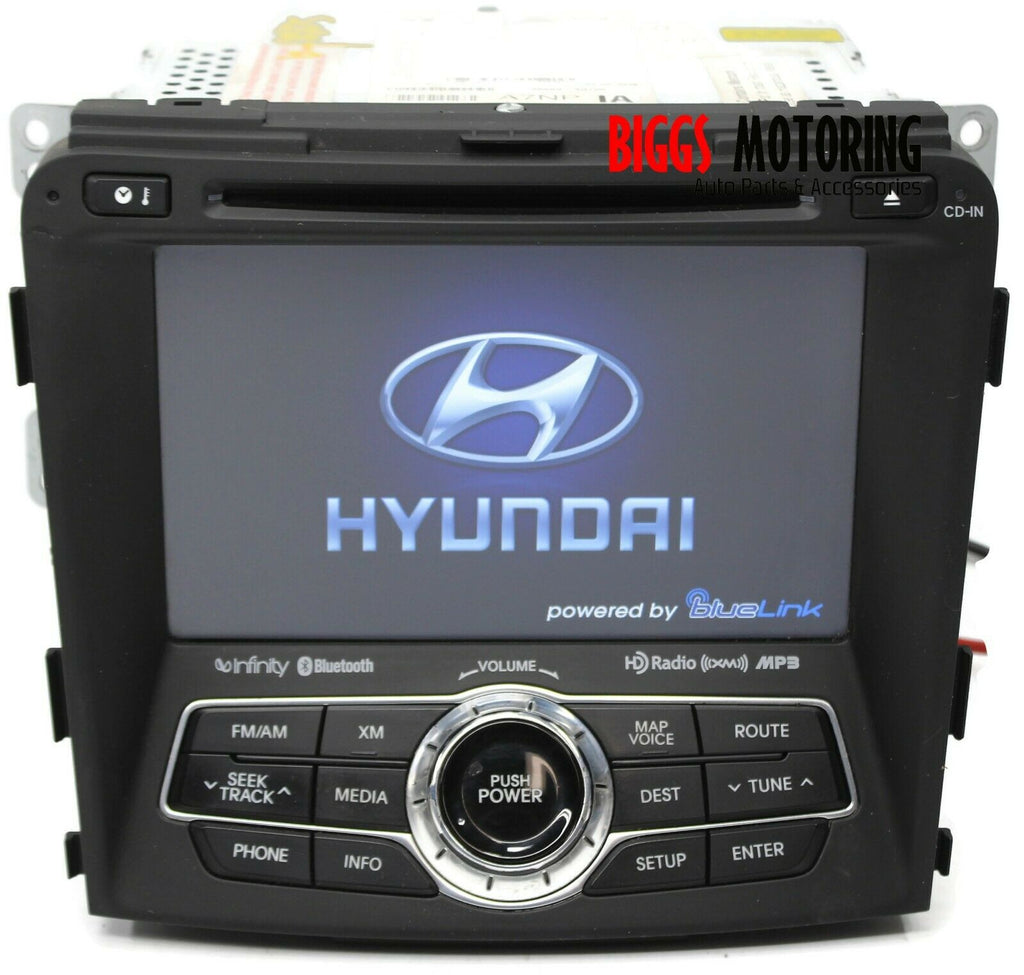 2011-2013 Hyundai Sonata Radio Navigation Display Screen Cd Player 96560-30705