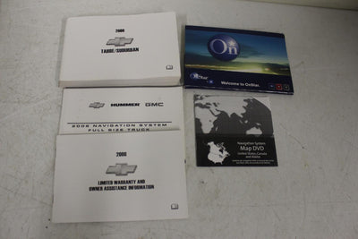 2008 GMC CHEVROLET TAHOE SUBURBAN HUMMER OWNER'S MANUAL NAVIGATION SET