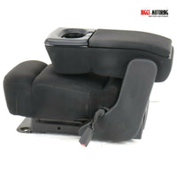 2004-2008  Ford F150 Center Console Jump Seat W/ Storage & Cup Holder Black - BIGGSMOTORING.COM