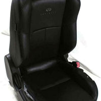 2003-2006 Infiniti G35 Coupe Front Passenger Power Black Leather Seat Complete - BIGGSMOTORING.COM