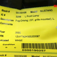 2005-2009 Ford Mustang Driver Left Side Front Fog Light Lamp 30498 - BIGGSMOTORING.COM