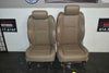 09-15 Dodge Ram Power Tan Leather Heat Air Cooled Driver Seat Complete W/ Track - BIGGSMOTORING.COM
