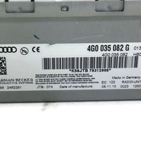 2011-2013 Audi A5 S5 Satellite Radio Tuner Receiver Module 4G0 035 082