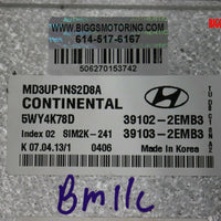 2011-2013 Hyundai Elantra Engine Computer Control Module 39102-2EMB3