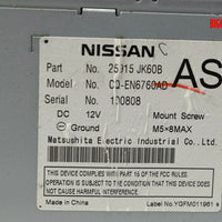 2007-2009 Infiniti G35 G37 Radio Stereo Cd Mechanism Player 25915 JK60B
