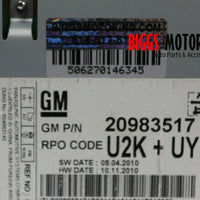 2011-2012 Chevy Equinox Radio Cd Mechanism Player 20983517