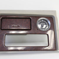 2003-2006 Cadillac Escalade Center Console Woodgrain Upper Trim Bezel W/ Clock - BIGGSMOTORING.COM