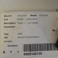 2002-2005 KIA SEDONA LEFT DRIVER SIDE VIEW DOOR MIRROR - BIGGSMOTORING.COM