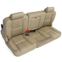 2007-2014 Chevy Tahoe Suburban Silverado 2nd Row Factory OEM Seats | Tan Leather