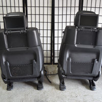 14 - 17 Jeep Grand Cherokee Summit Black Leather Seats Set Console Dvd Tv Oem - BIGGSMOTORING.COM