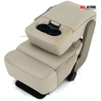 2004-2008  Ford F150 Center Console Jump Seat W/ Storage & Cup Holder Tan - BIGGSMOTORING.COM