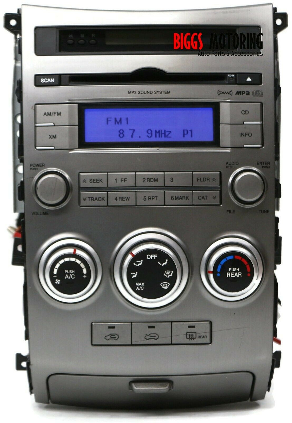 2007-2012 Hyundai Veracruz Radio Stereo Xm Cd Player W/ Ac Control 96140-3J600