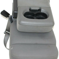 2004-2008  Ford F150  Front Center Console Jump Seat W/ Cup Holder Gray - BIGGSMOTORING.COM