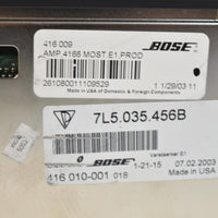 2003-2006 PORSCHE CAYENNE BOSE AUDIO AMP AMPLIFIER 7L5  035 456B - BIGGSMOTORING.COM