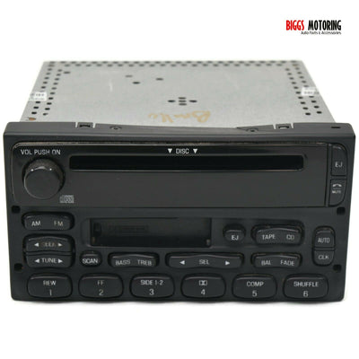 1998-2003 Ford F150 F250 F350 Ranger Series Radio Cassette Cd Player 2L5T-18C868 - BIGGSMOTORING.COM
