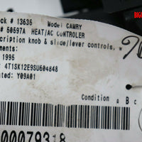 1992-1996 Toyota Camry Ac Heater Climate Control Unit - BIGGSMOTORING.COM