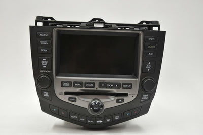 2003-2007 Honda Accord Sedan Gps Navigation Radio Xm Cd Player 39051-8DA-L510-M1 - BIGGSMOTORING.COM
