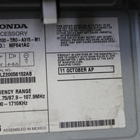 2012 Honda Civic Radio/Cd Player 39100-Tr0-A315-M1