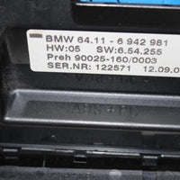 2002-2005 BMW 745i A/C HEATER CLIMATE CONTROL UNIT 64.11-6 942 981 - BIGGSMOTORING.COM