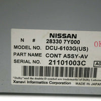 2004-2005 Nissan Maxima GPS TV Info Display Control Module 28330 7Y000 - BIGGSMOTORING.COM