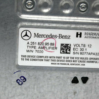 2006-2008 Mercedes Benz R350 Ml350 GL350 Harman Becker Amplifier A 251 820 95 89 - BIGGSMOTORING.COM