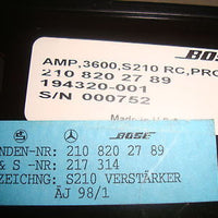 98-02 MERCEDES BENZ W210 E320 E430 BOSE AMPLIFIER AMP